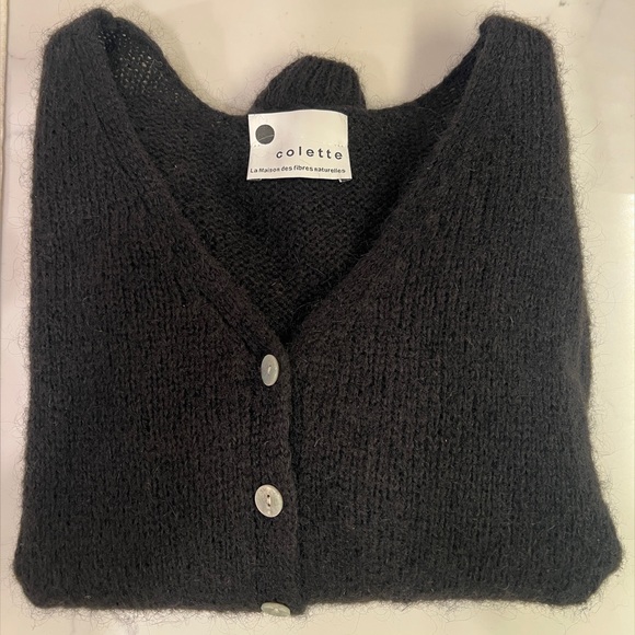 COLETTE LA MAISON DES FIBRES NATURELLE MOHAIR & ALPACA SWEATER, SIZE M. - Picture 7 of 7